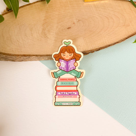 Bookish Girl - Glossy Vinyl Sticker