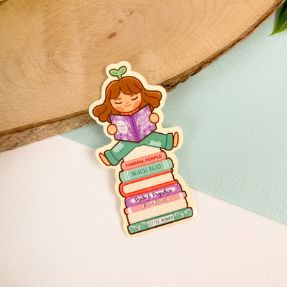 Bookish Girl - Glossy Vinyl Sticker