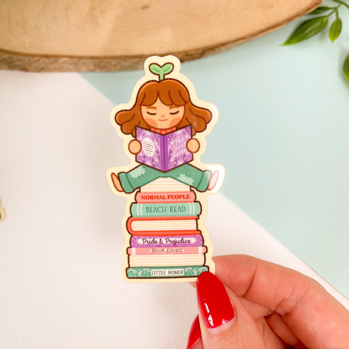 Bookish Girl - Glossy Vinyl Sticker