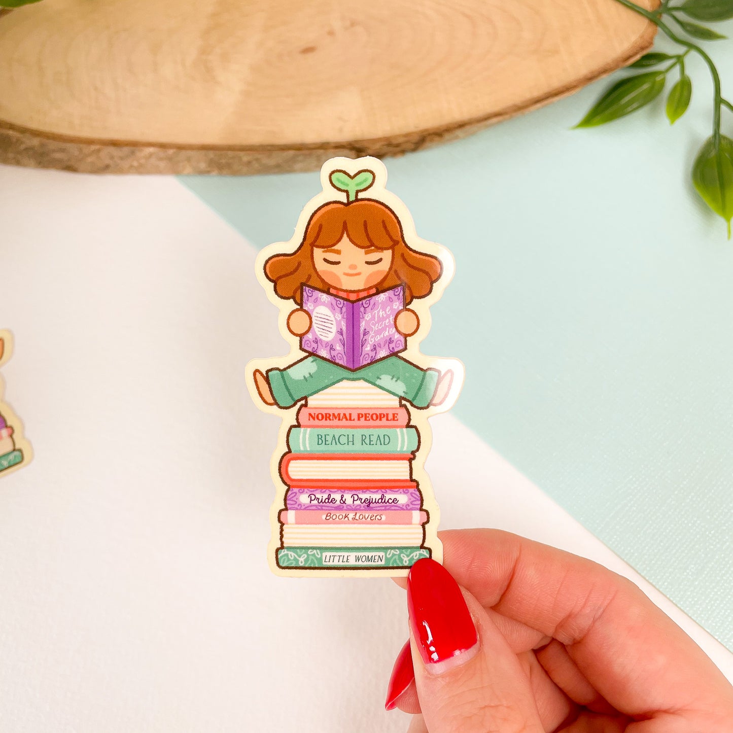 Bookish Girl - Glossy Vinyl Sticker