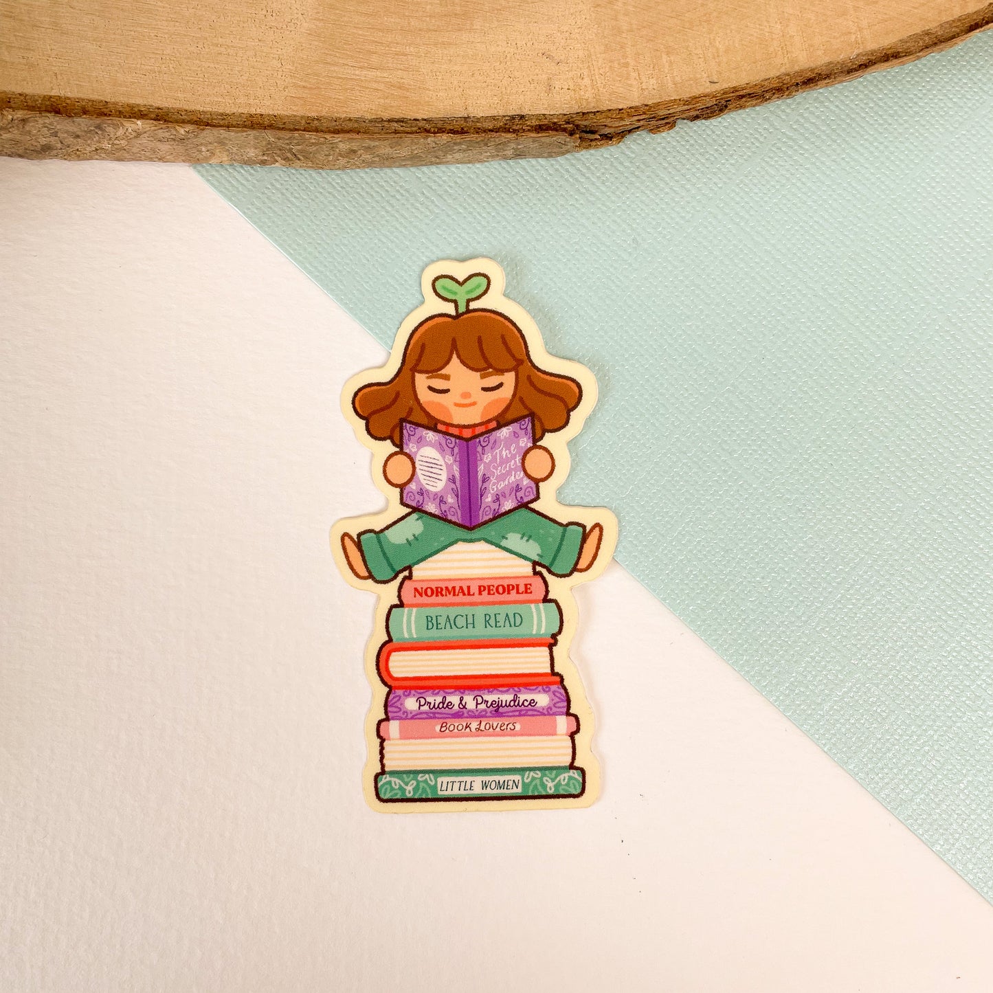 Bookish Girl - Glossy Vinyl Sticker