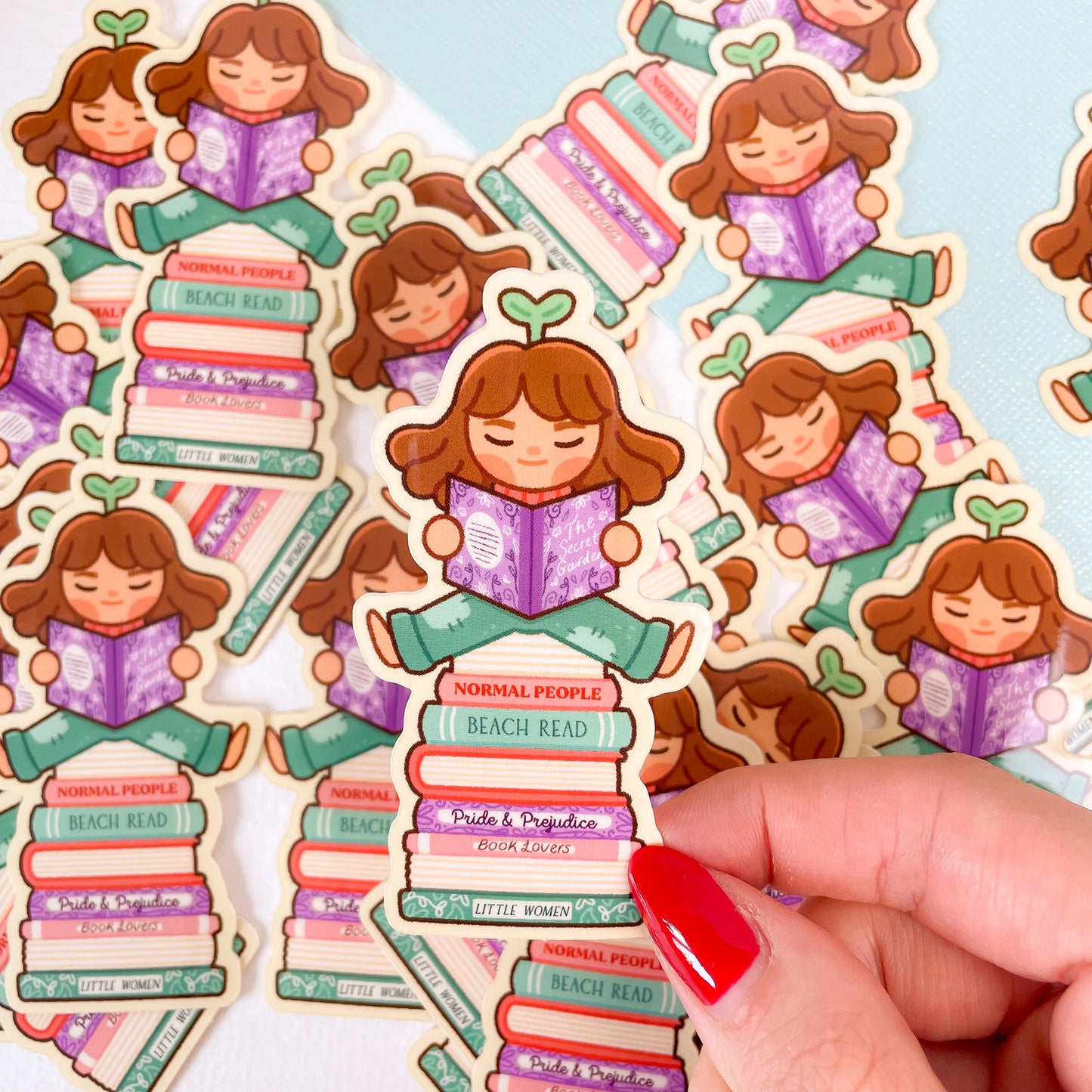 Bookish Girl - Glossy Vinyl Sticker