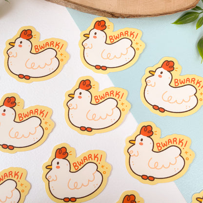 Cute Chicken - Matte Vinyl Sticker