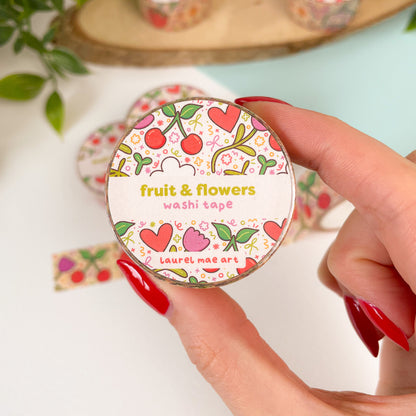 Fruit & Flowers - Chunky Washi Tape