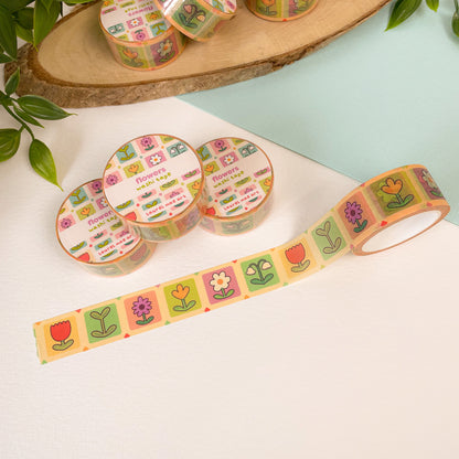 Flowers - Chunky Washi Tape