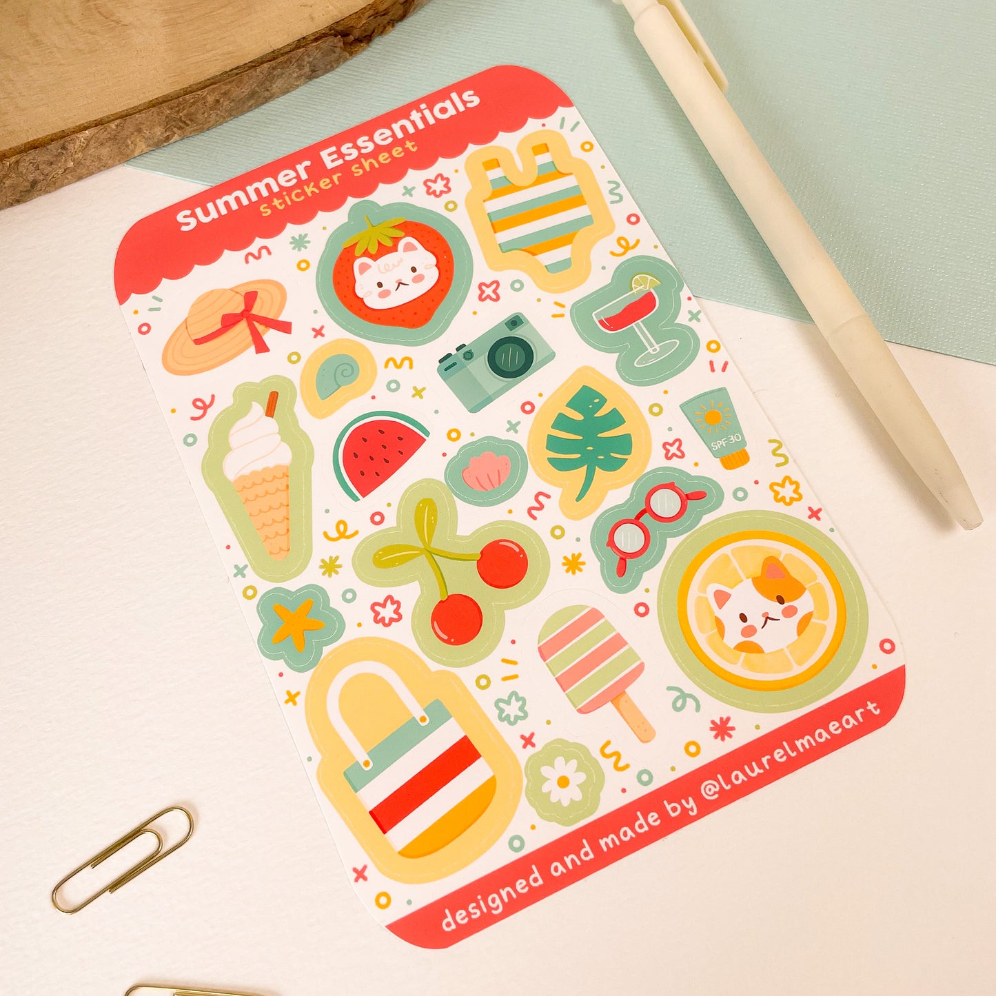 Summer Essentials - Sticker Sheet