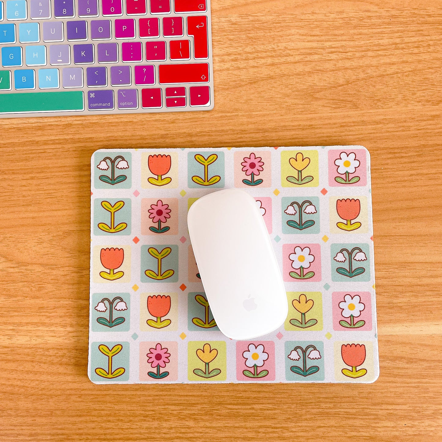 Flowers - Rectangle Mouse Mat