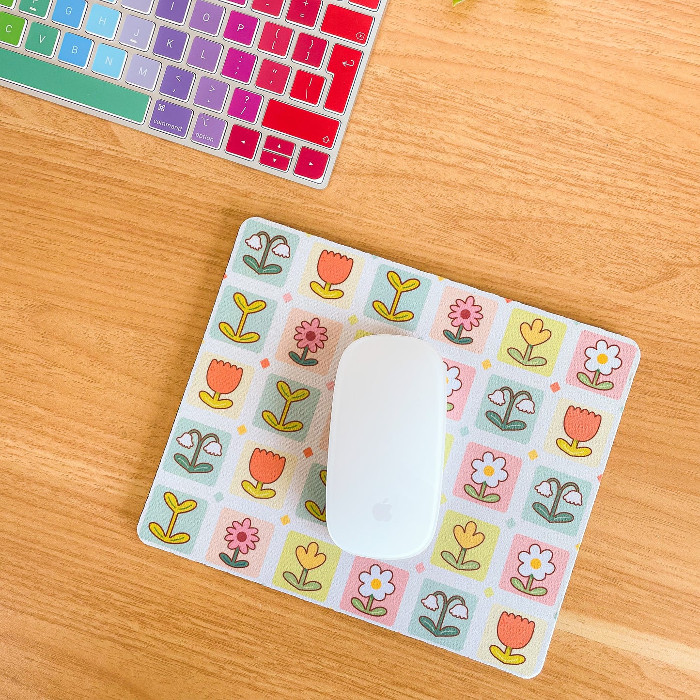 Flowers - Rectangle Mouse Mat