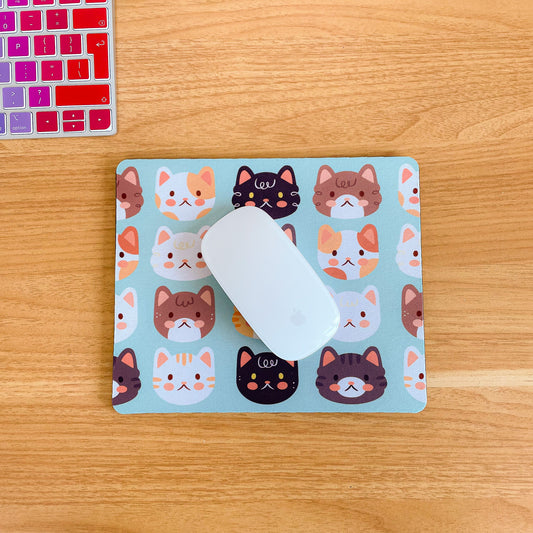 Cute Cats - Rectangle Mouse Mat