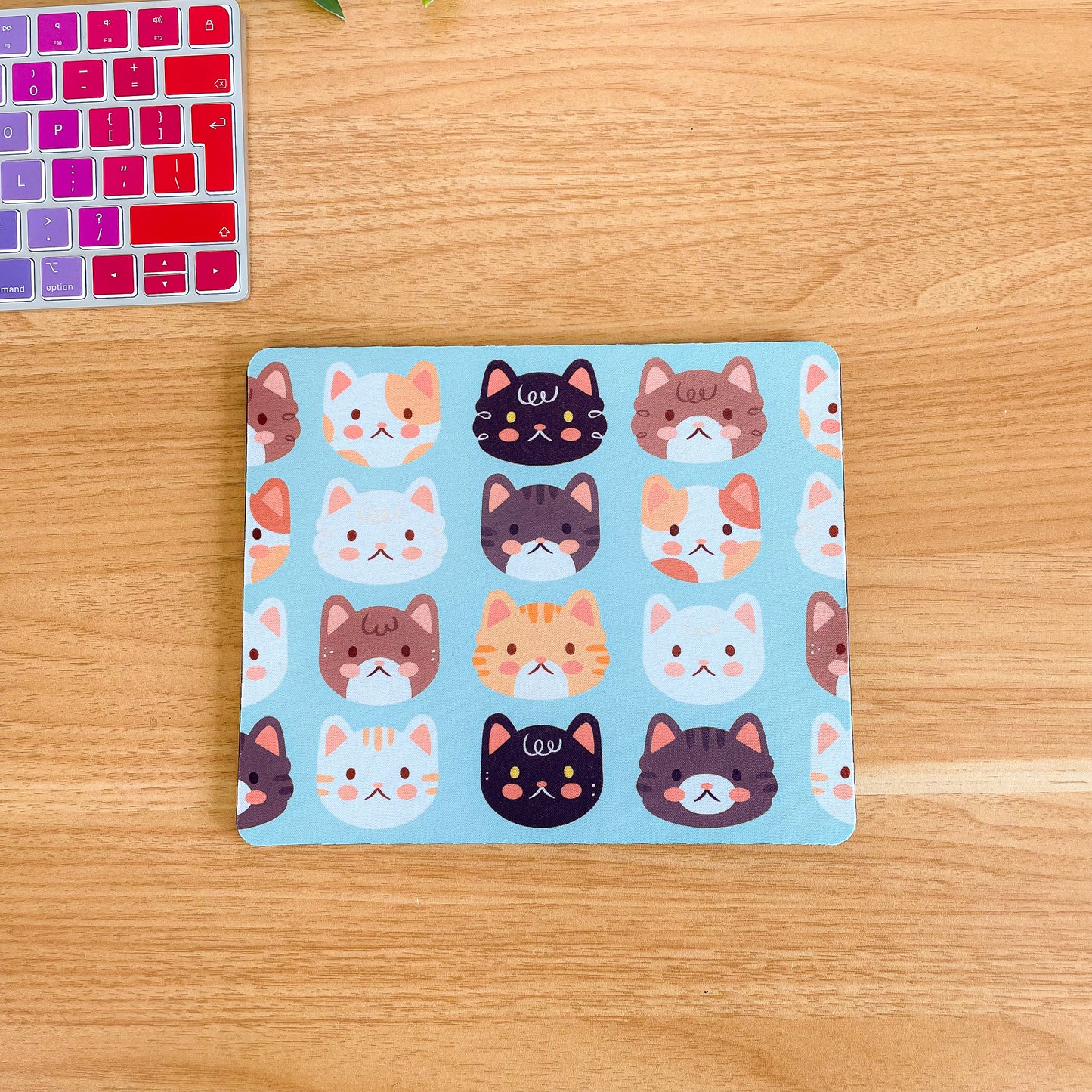 Cute Cats - Rectangle Mouse Mat