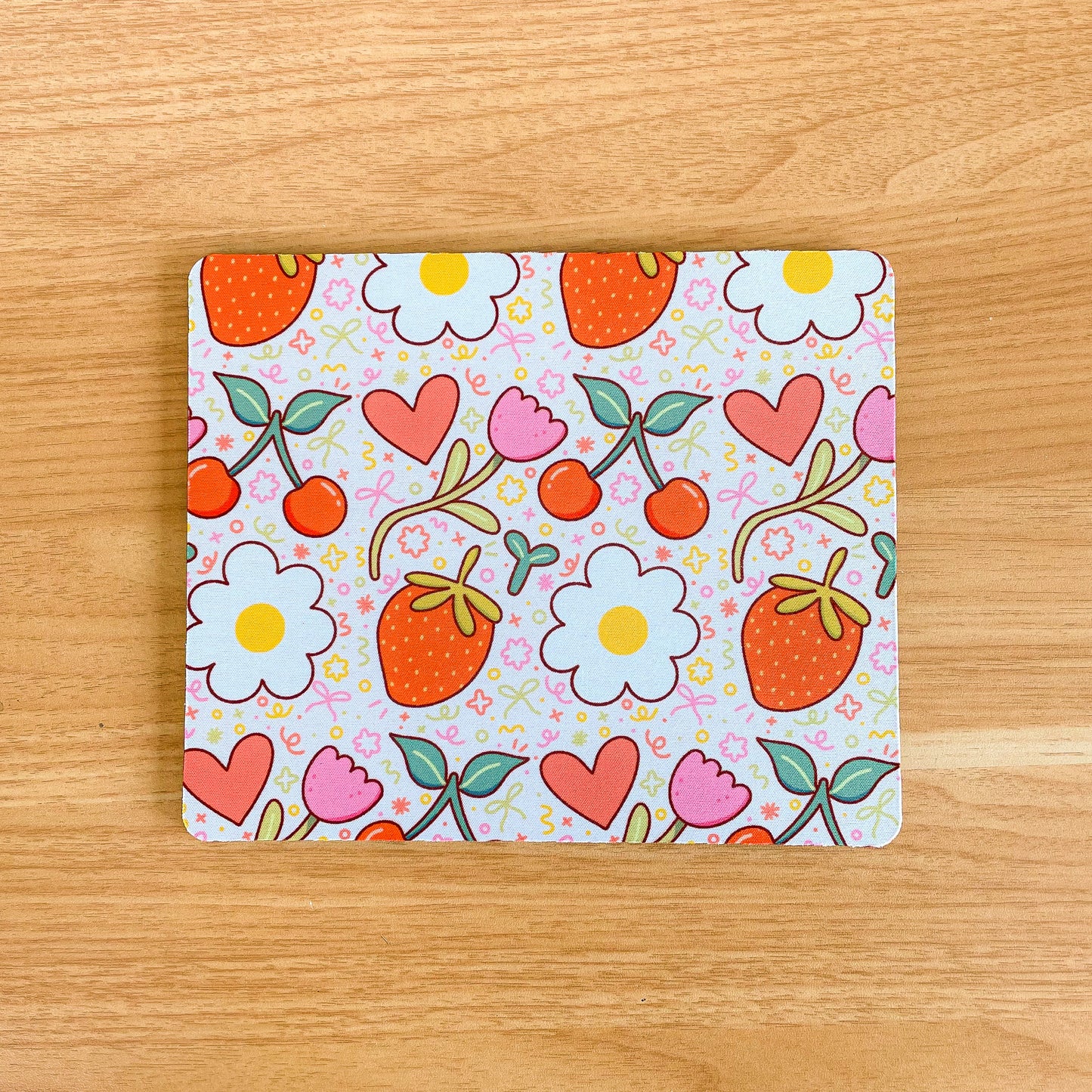 Fruit & Flowers - Rectangle Mouse Mat