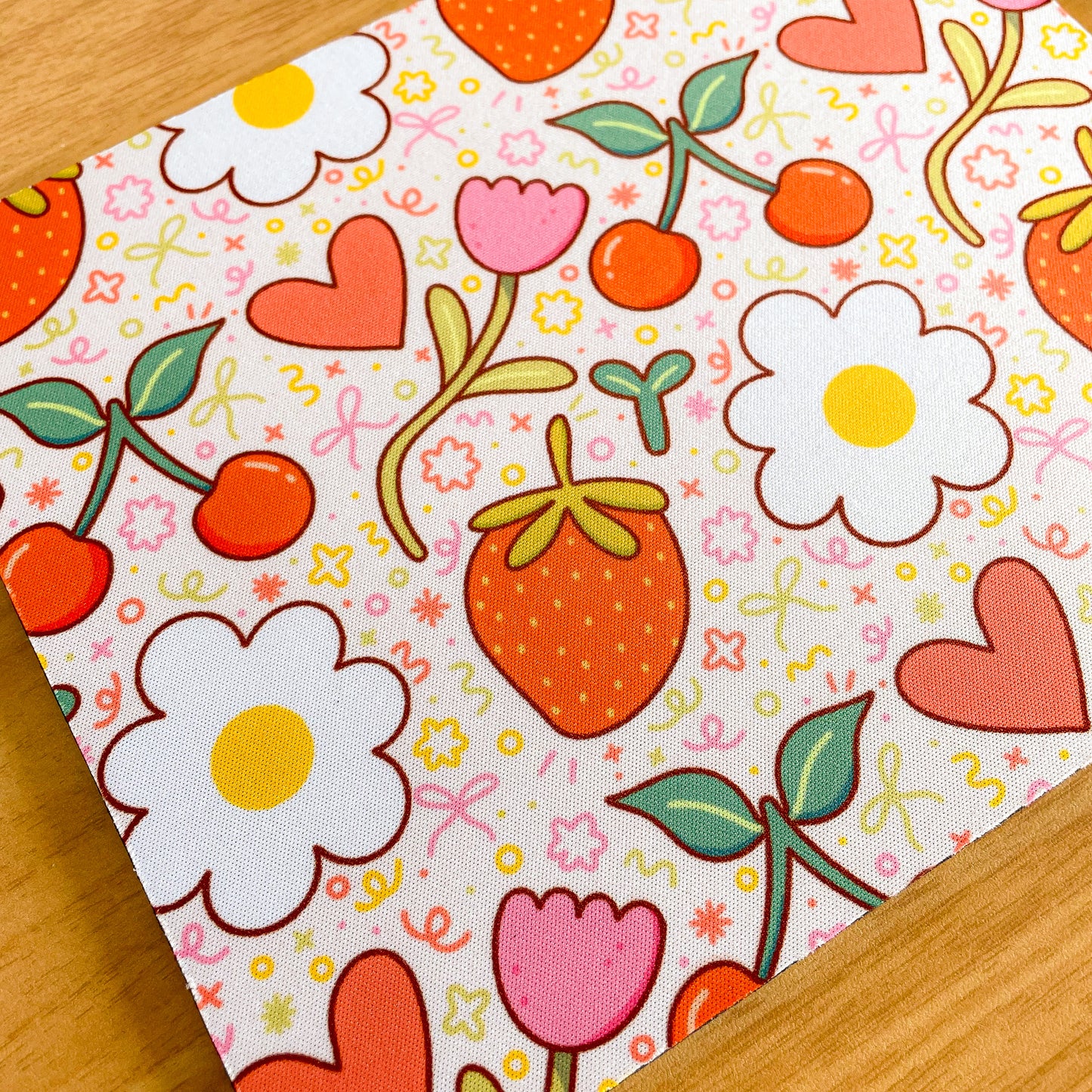 Fruit & Flowers - Rectangle Mouse Mat