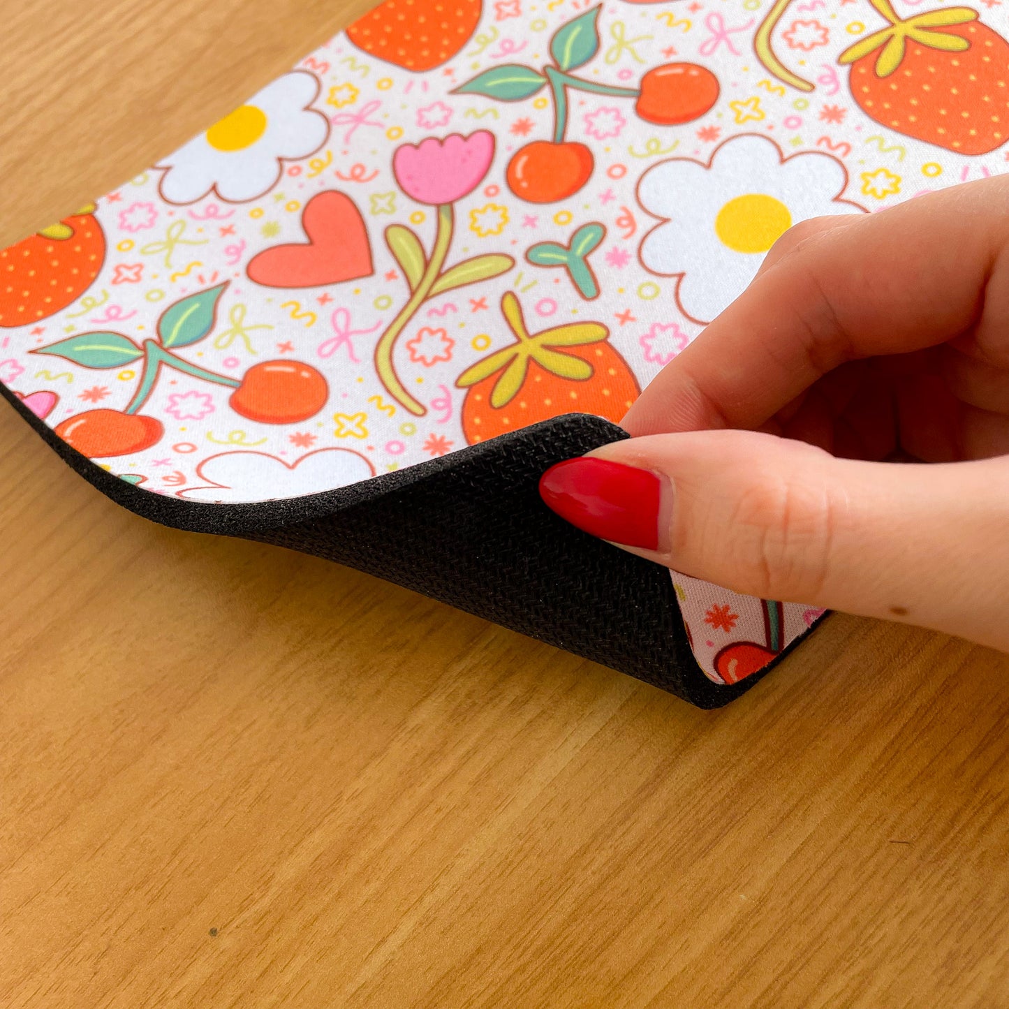 Fruit & Flowers - Rectangle Mouse Mat