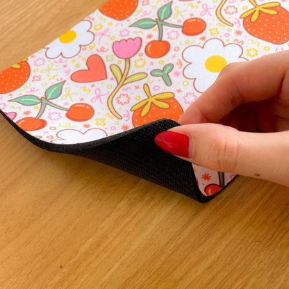 Fruit & Flowers - Rectangle Mouse Mat