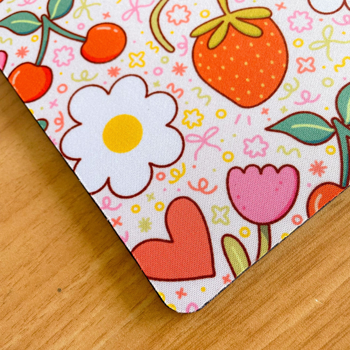 Fruit & Flowers - Rectangle Mouse Mat