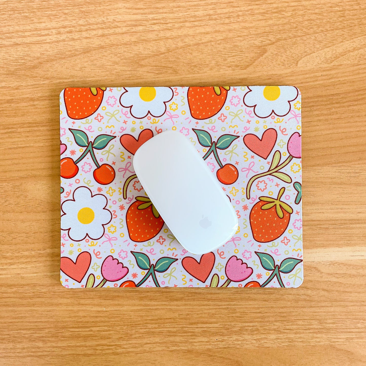 Fruit & Flowers - Rectangle Mouse Mat