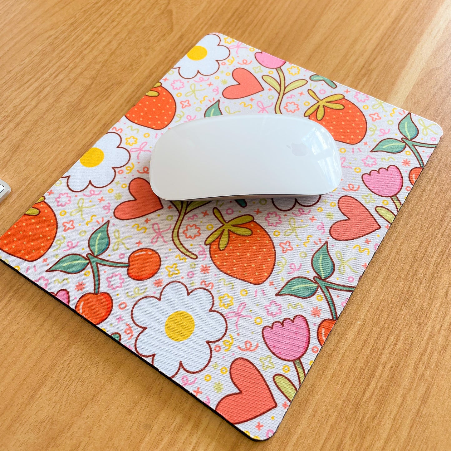 Fruit & Flowers - Rectangle Mouse Mat