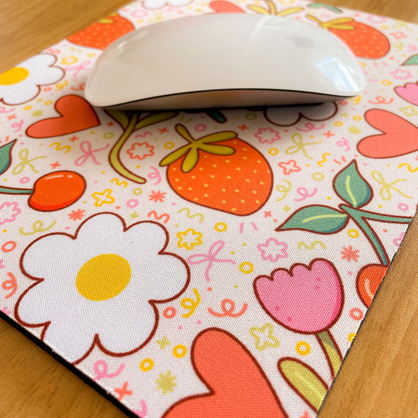 Fruit & Flowers - Rectangle Mouse Mat