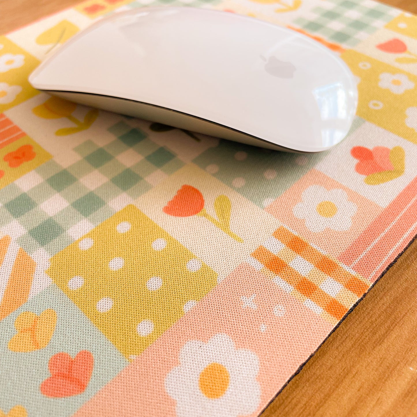 Spring Patchwork - Rectangle Mouse Mat