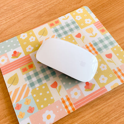 Spring Patchwork - Rectangle Mouse Mat