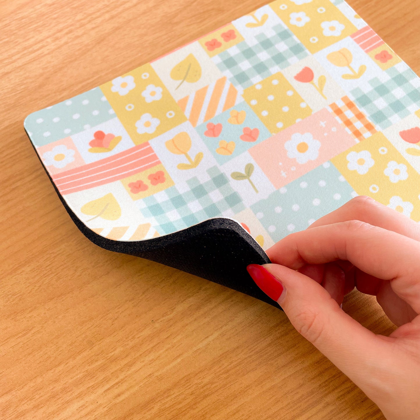 Spring Patchwork - Rectangle Mouse Mat