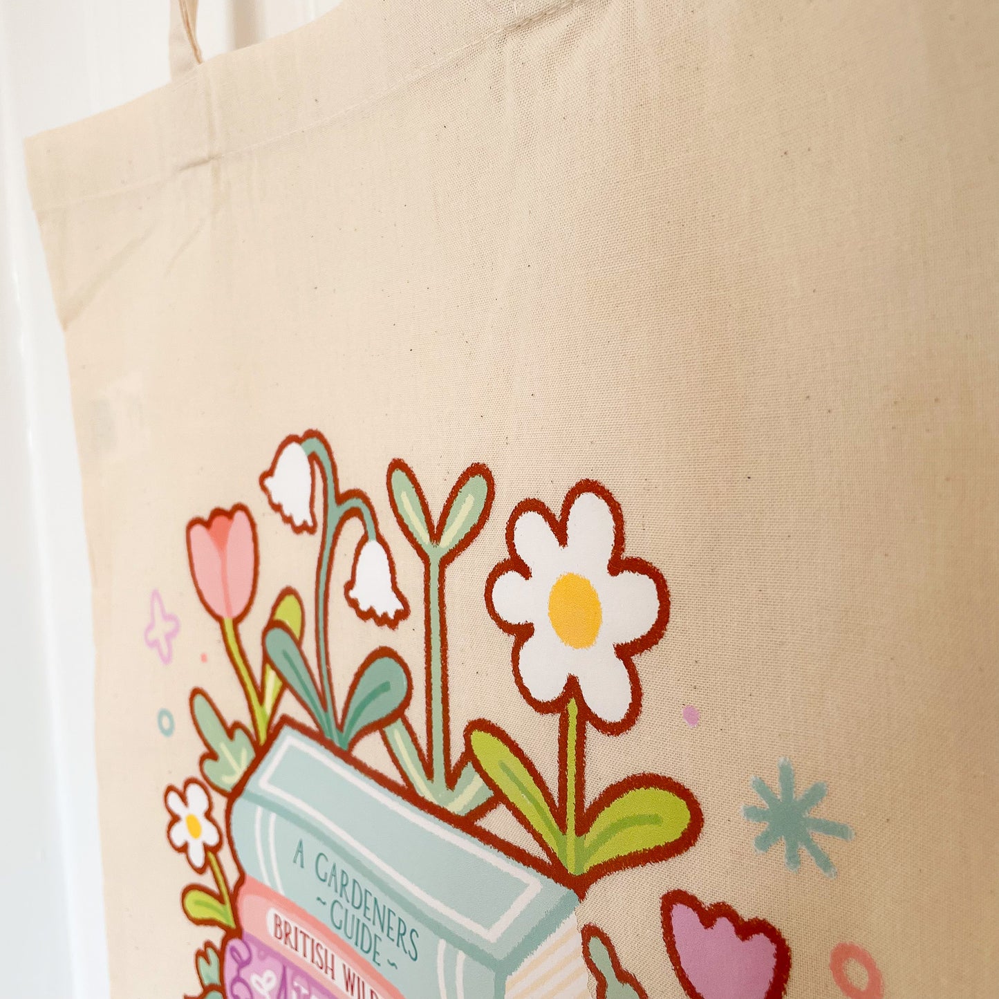 Books & Flowers Tote Bag