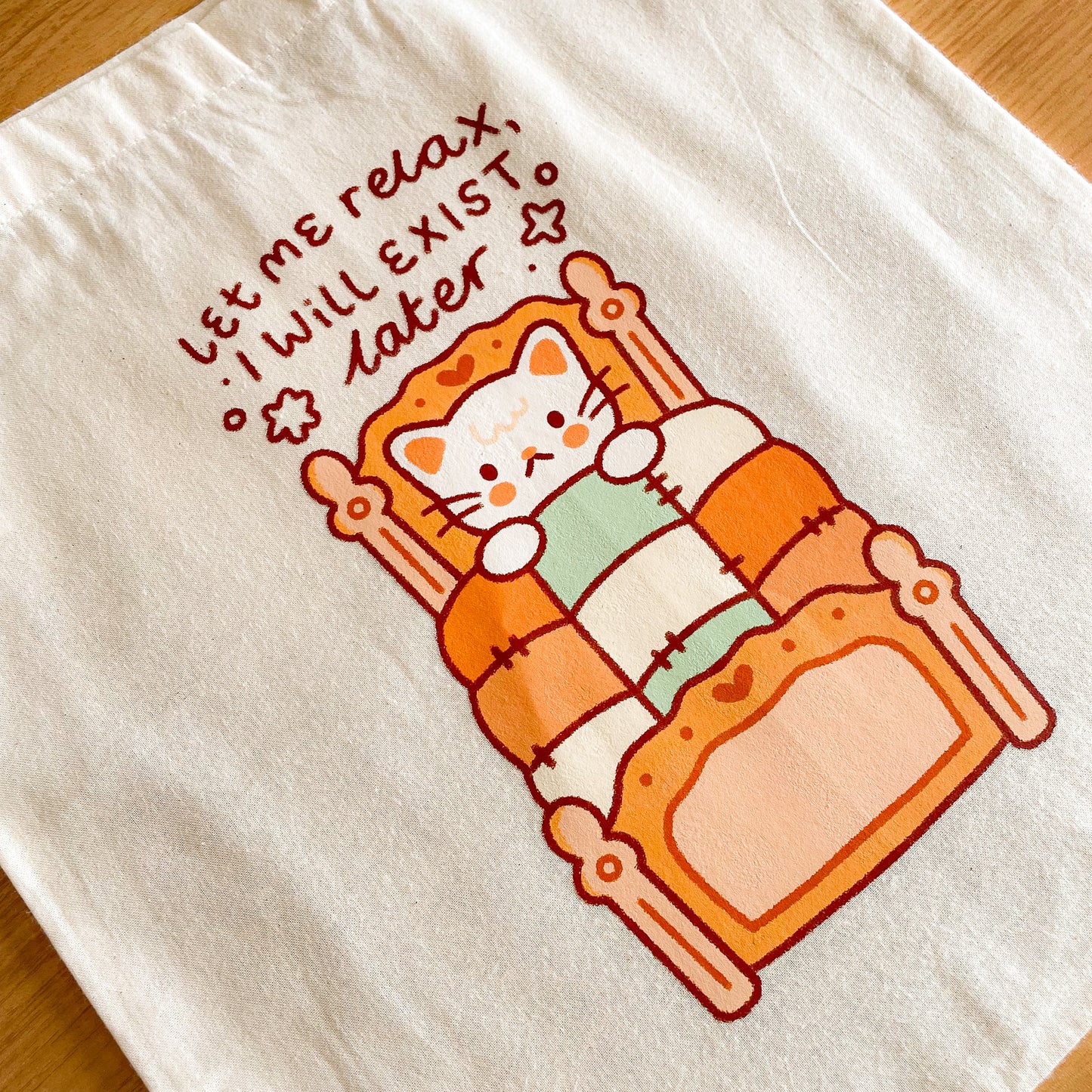 Let Me Relax, I'll Exist Later (Cat) Tote Bag