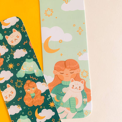 Moon and Clouds Girl (March 22) - Limited Edition Patreon Bookmark