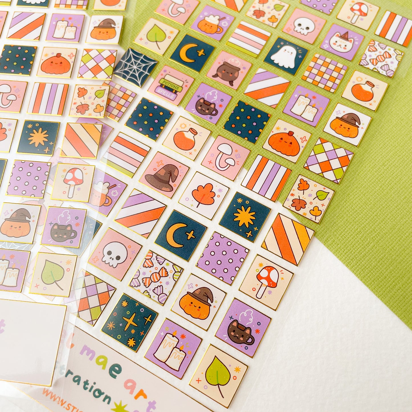 Trick or Treat? - Clear Gold Foil Sticker Sheet