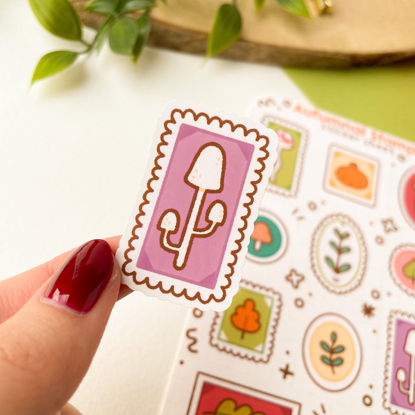 Autumnal Stamps - Sticker Sheet