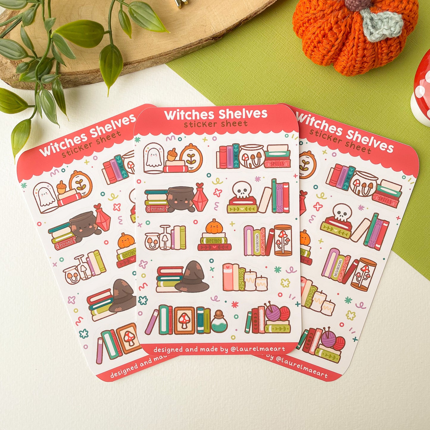 Witches Shelves - Sticker Sheet