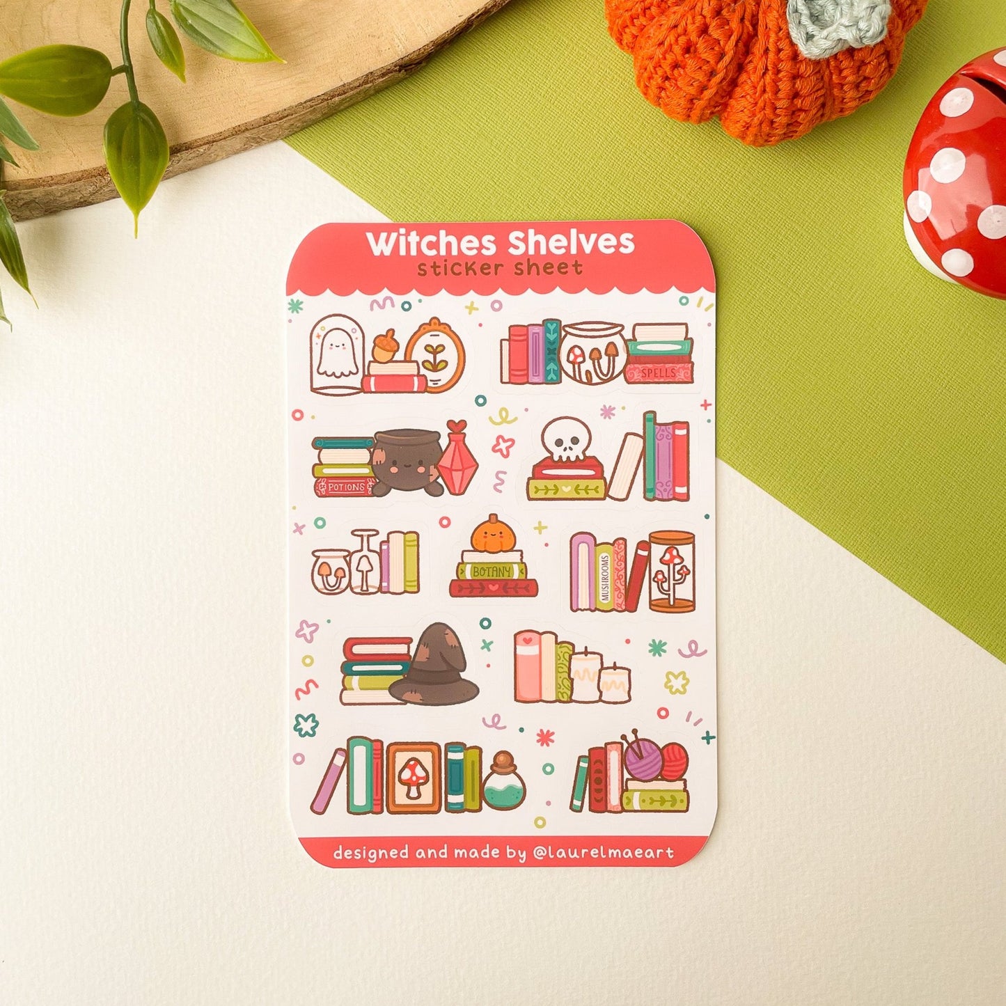 Witches Shelves - Sticker Sheet