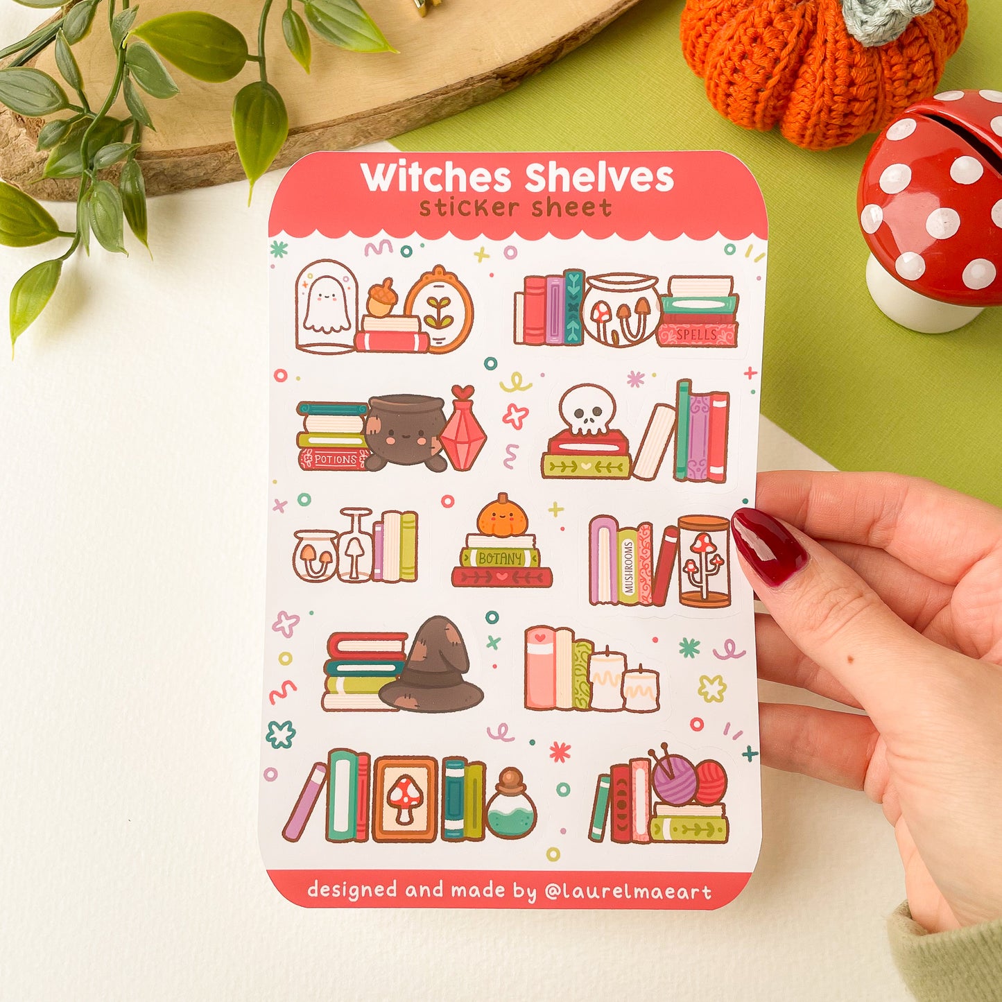 Witches Shelves - Sticker Sheet