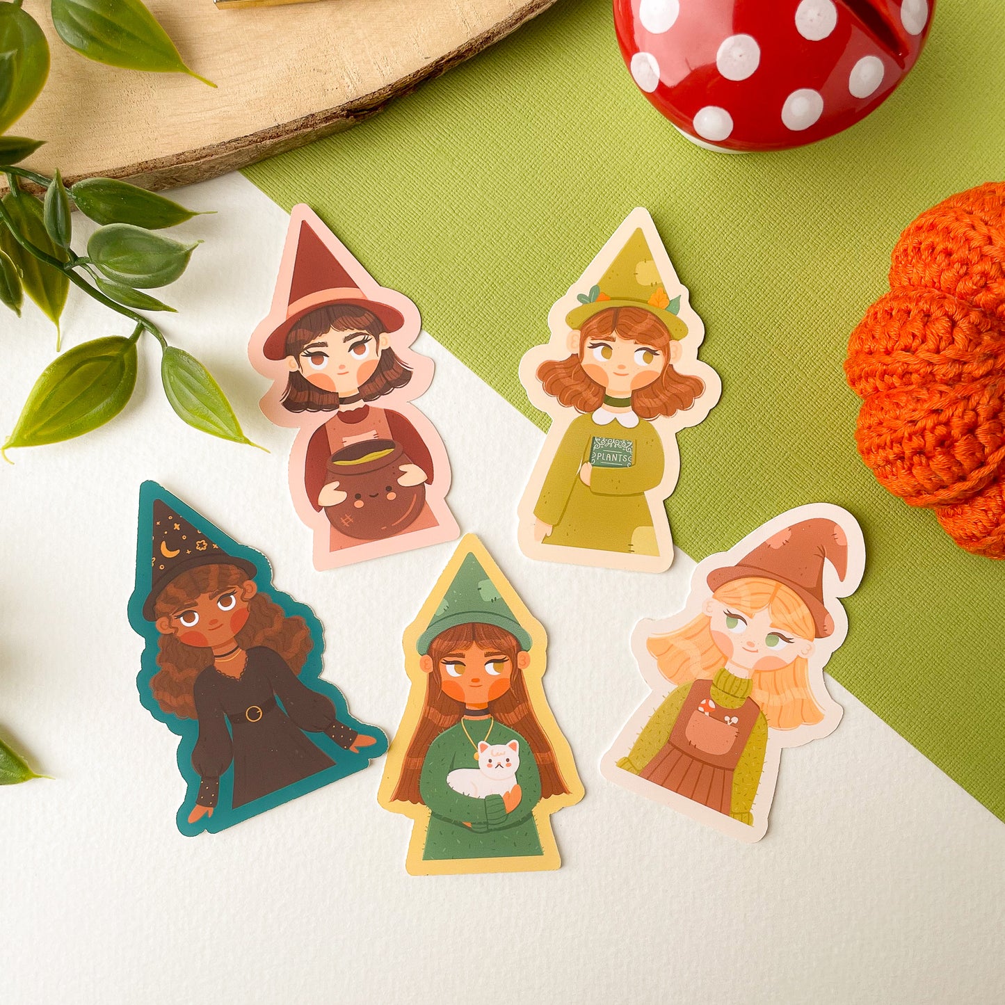 Witches Sticker Pack (5pcs)