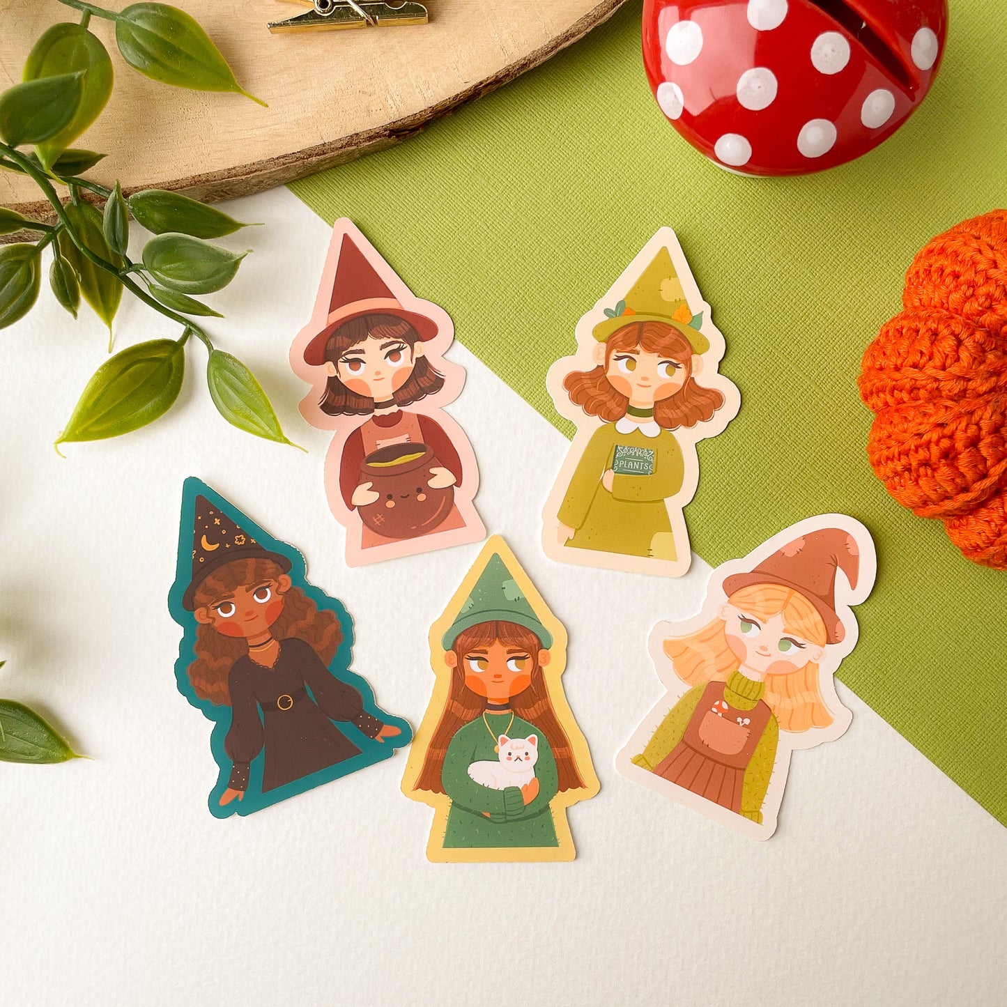 Witches Sticker Pack (5pcs)