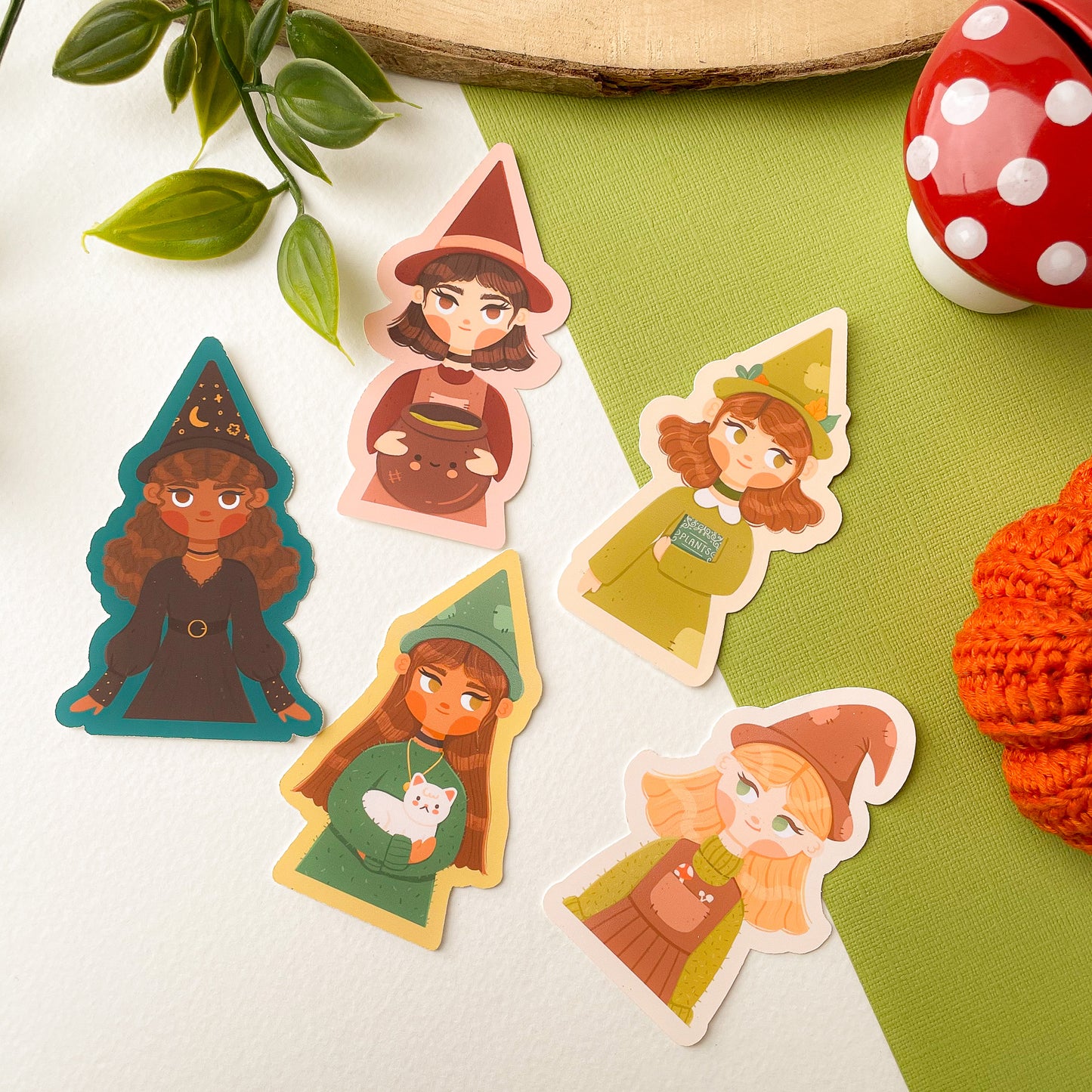 Witches Sticker Pack (5pcs)