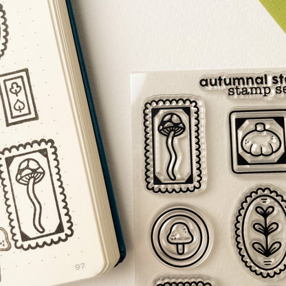 Autumnal Stamps - Clear Acrylic Stamp Set