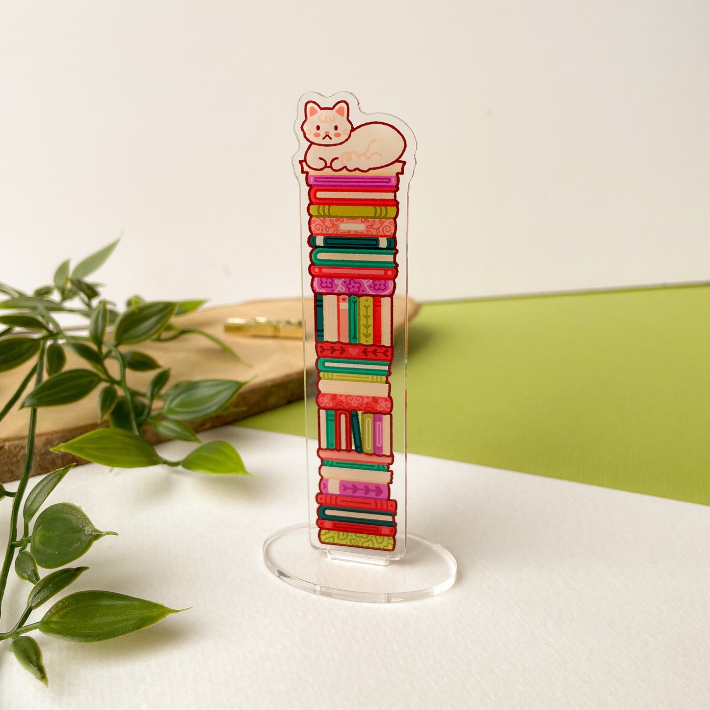 Bookish Cat - Acrylic Washi Stand