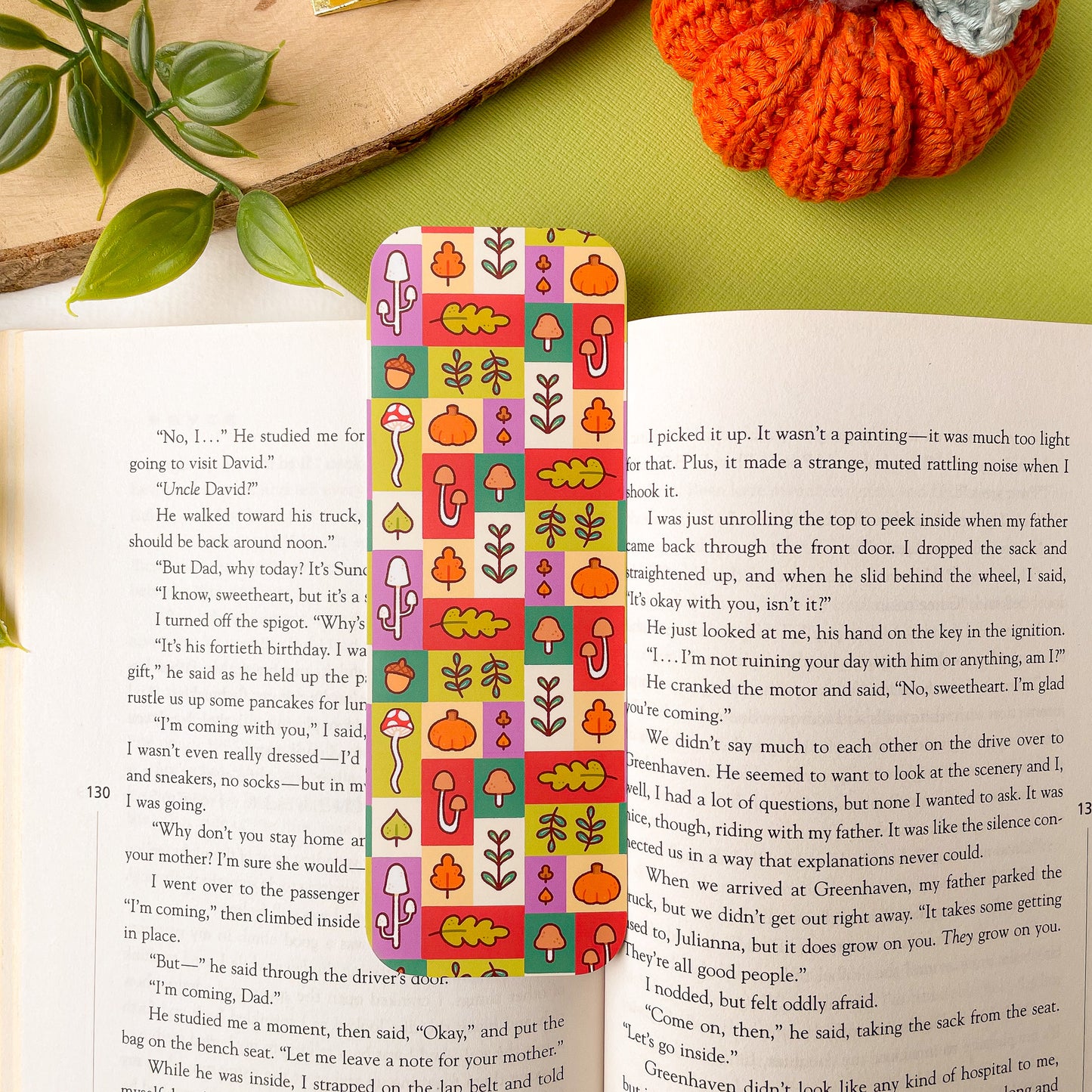 Fall Foraging Bookmark