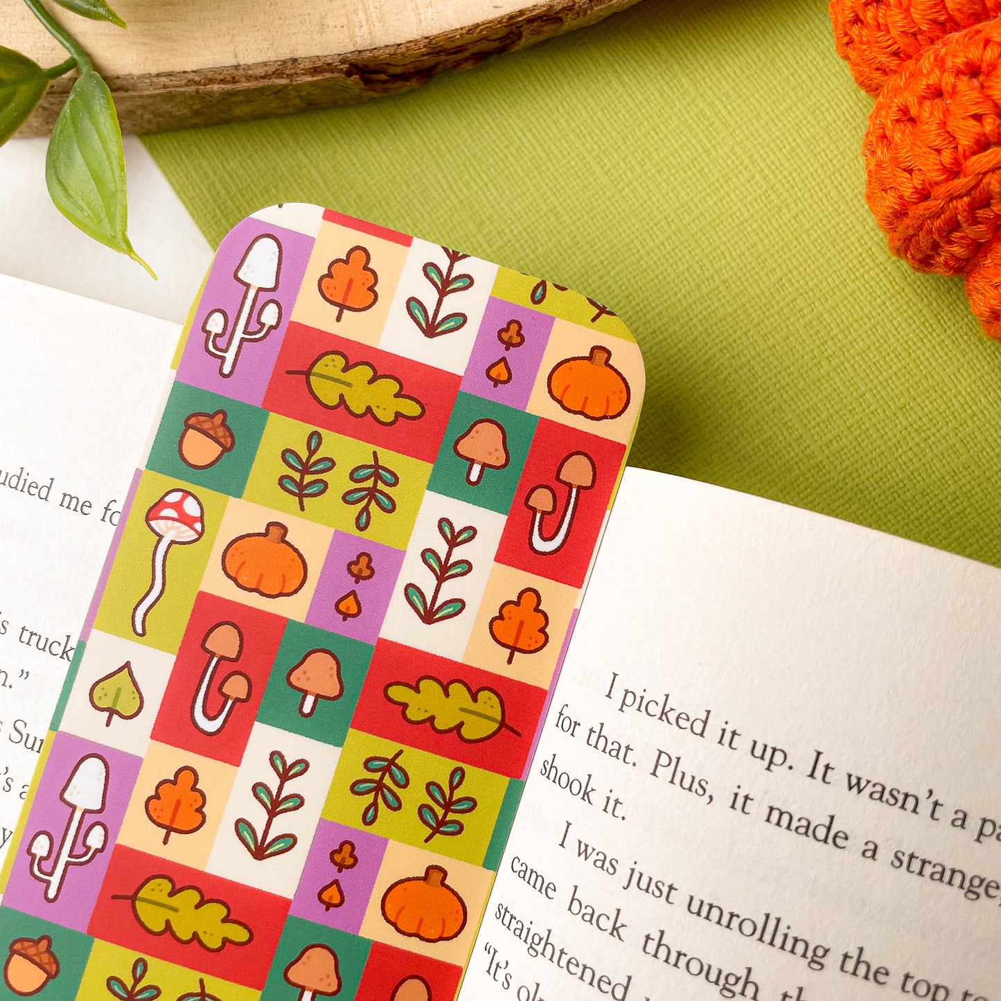 Fall Foraging Bookmark