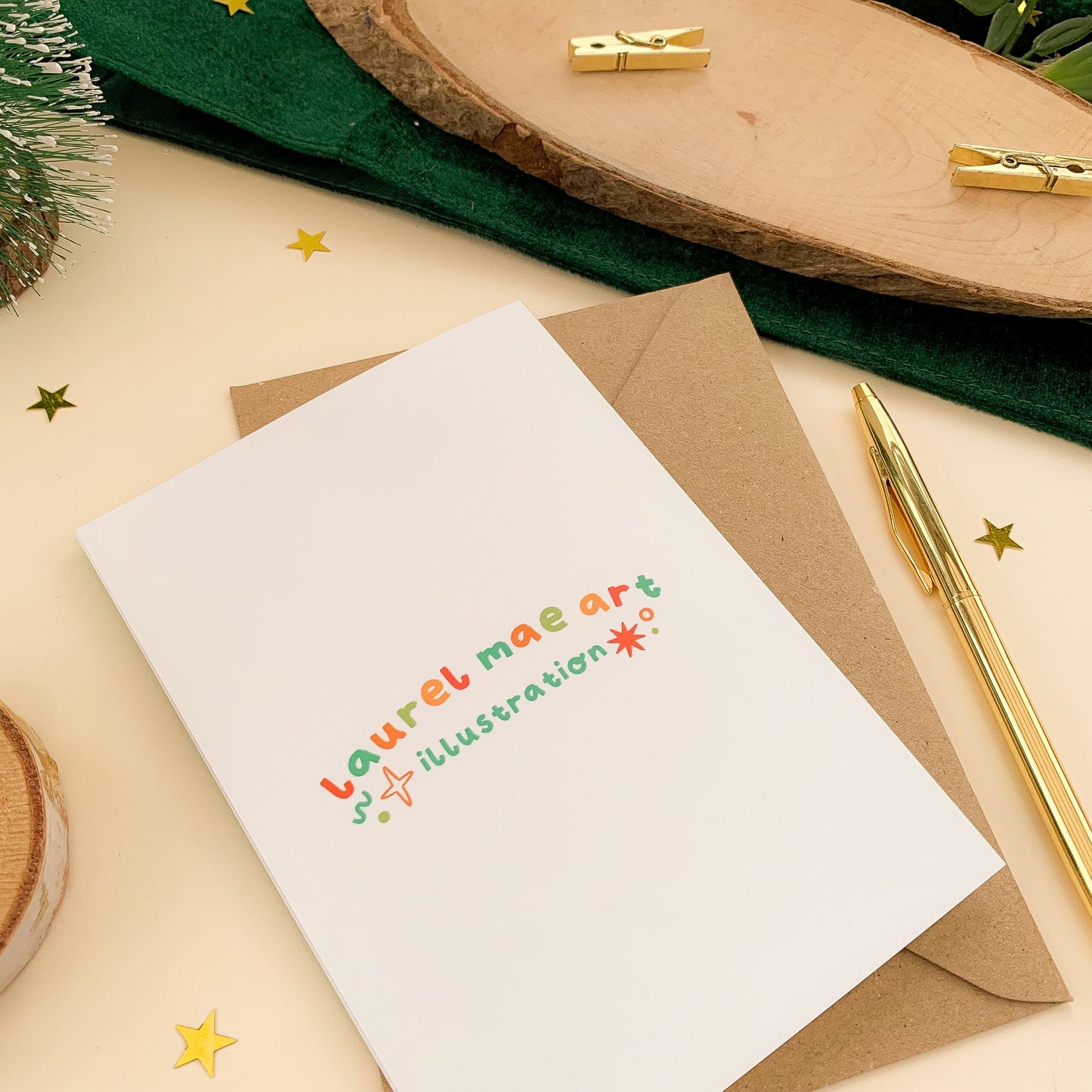 Cozy Crème & Brûlée - Christmas Card
