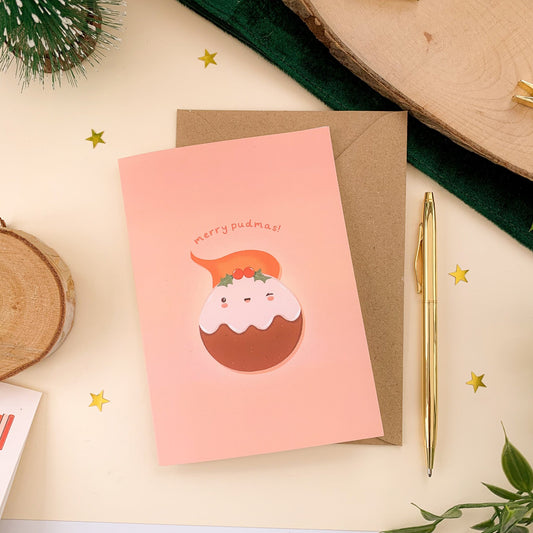 Merry Pudmas - Christmas Card