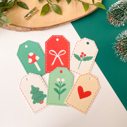 Winter Quilt - Gift Tags (6 pcs)