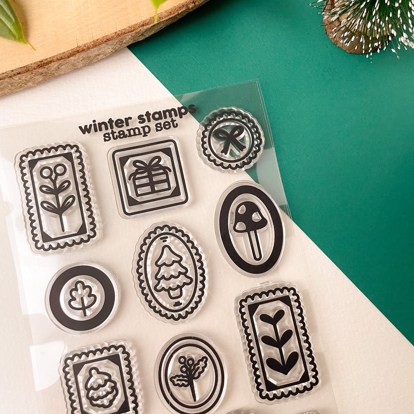 Winter Stamps - Clear Acrylic Stamp Set