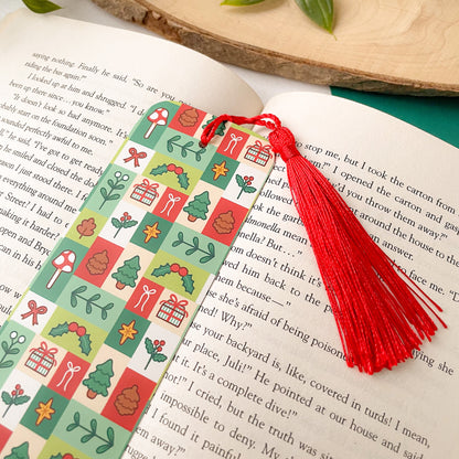 Festive Block Pattern - Bookmark