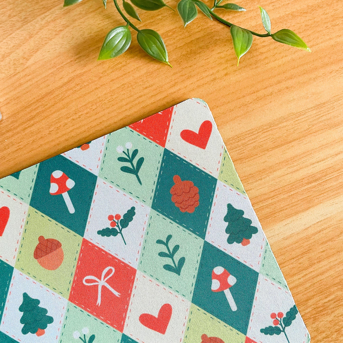 Winter Quilt  - Rectangle Mouse Mat