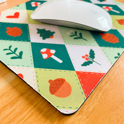 Winter Quilt  - Rectangle Mouse Mat