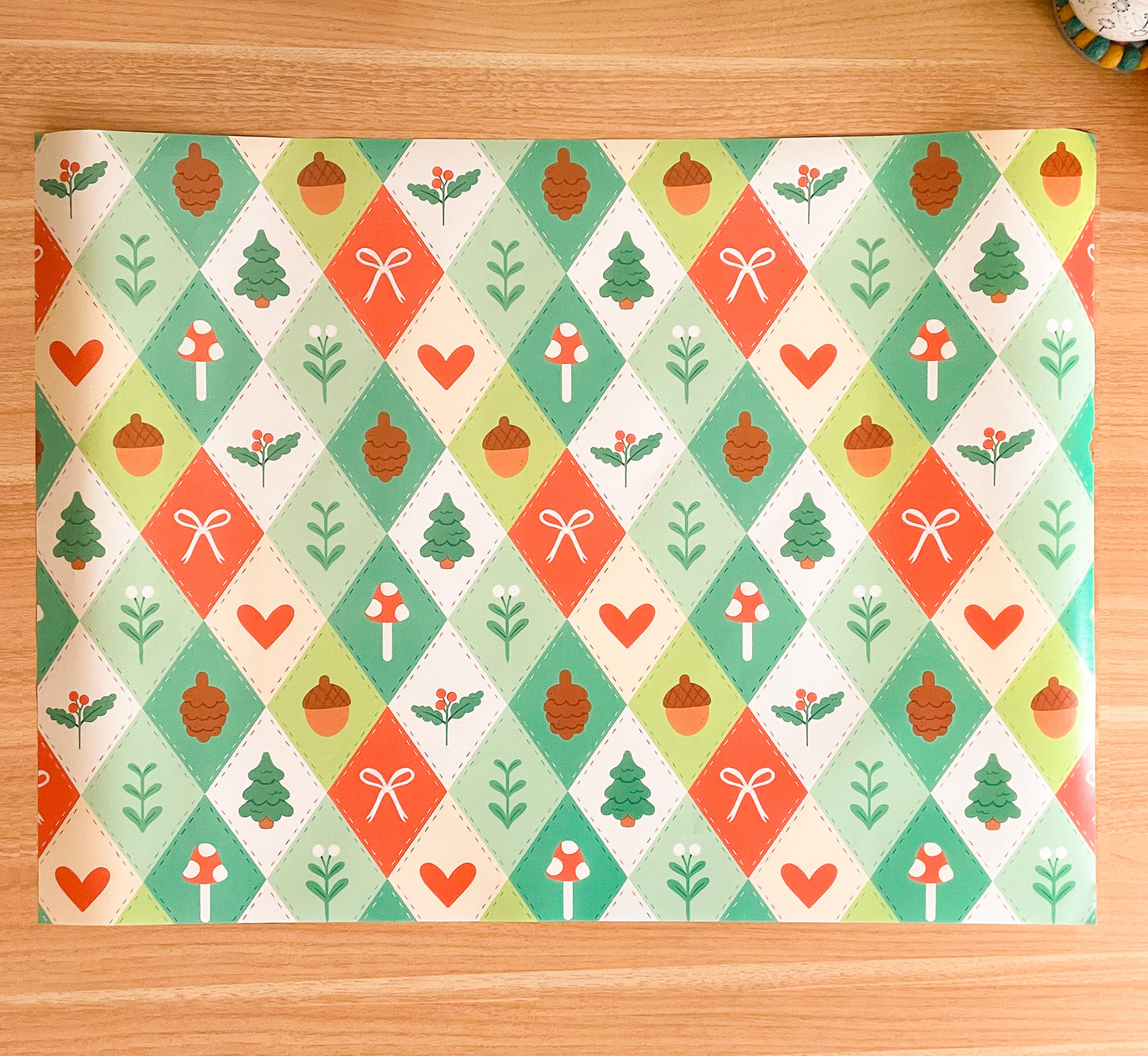 Winter Quilt - Wrapping Paper Sheet