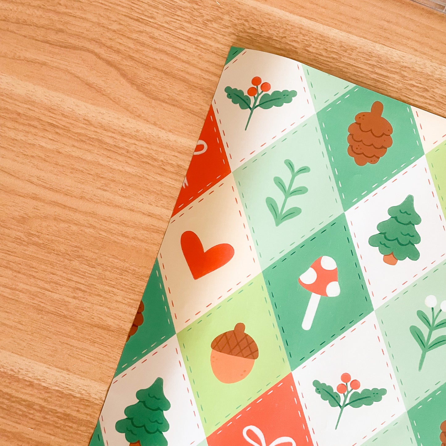 Winter Quilt - Wrapping Paper Sheet