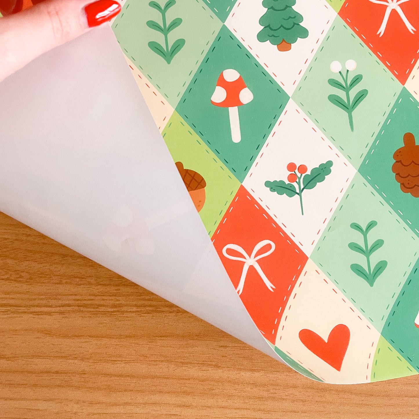 Winter Quilt - Wrapping Paper Sheet